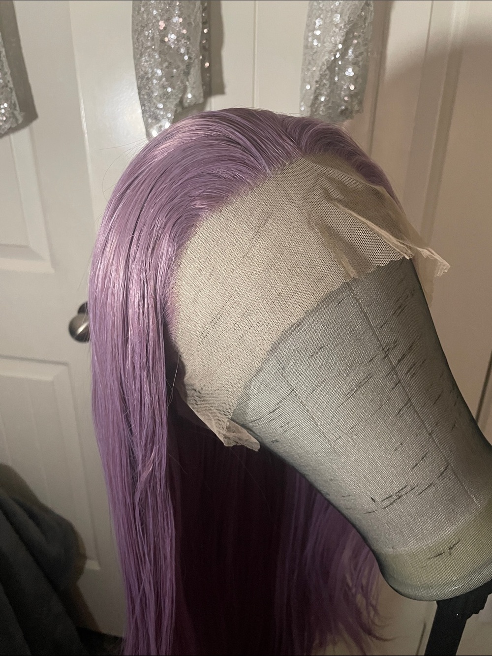 13x4 Premium Ash Lavender Lace Front Wig - Picture 11 of 16